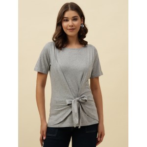 Women Printed Floral Solid Top